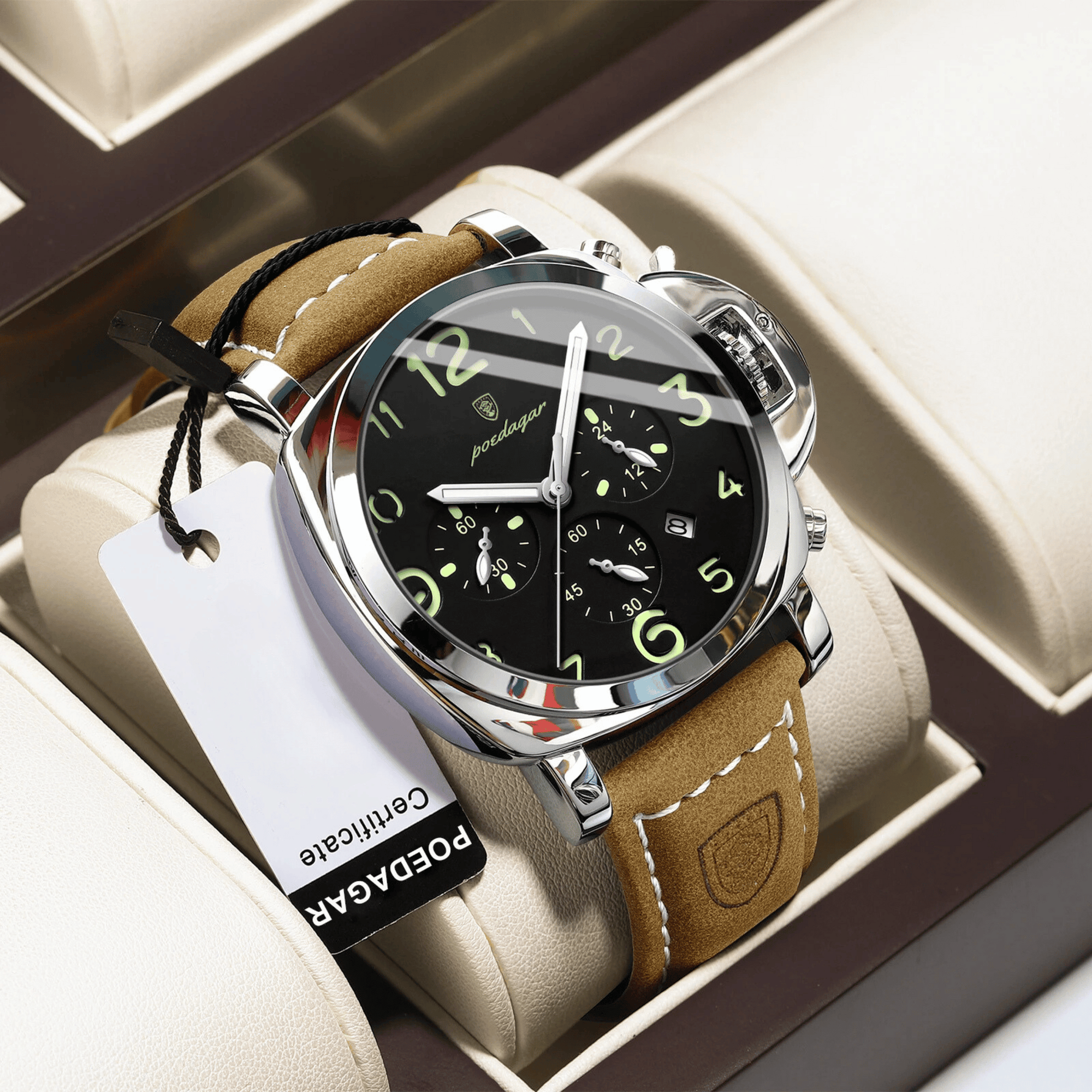 Relógio Masculino Bordeaux Quartz Luxo Clássico