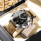 Relógio Masculino Bordeaux Quartz Luxo Clássico