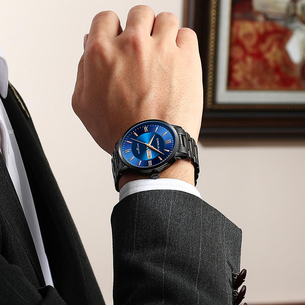 Relógio Masculino Azure MP073 Quartz Clássico de Luxo