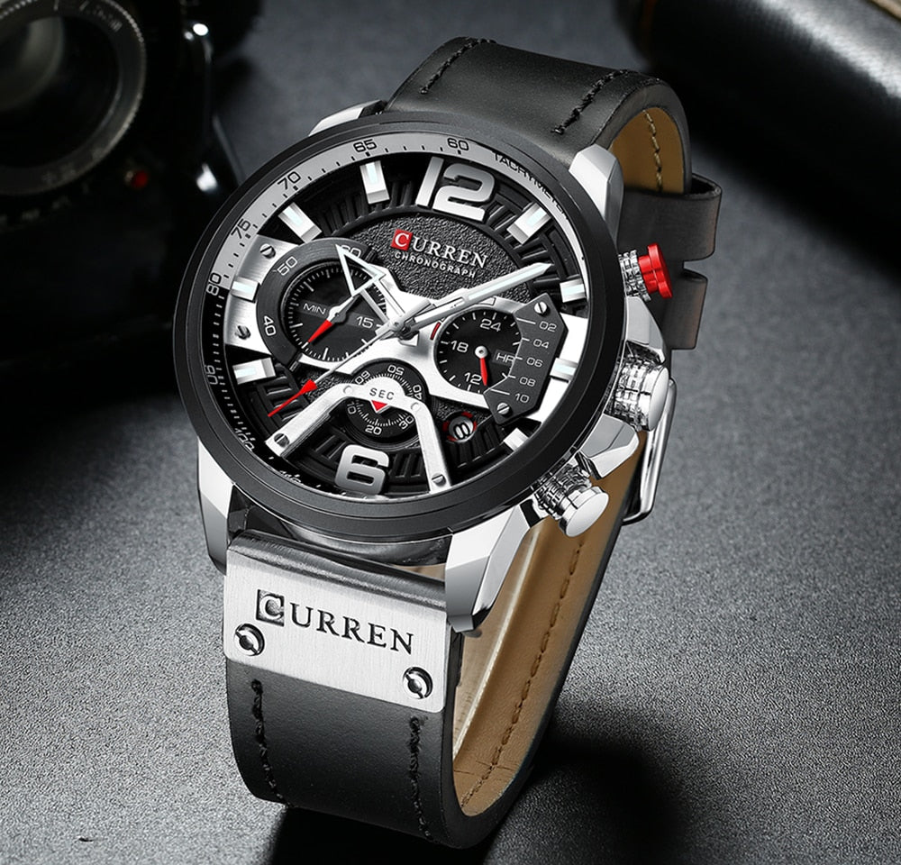 Relógio Masculino Nero MP075 Cronógrafo de Luxo