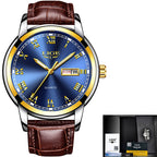 Relógio Masculino Premium MP027 com Pulseira de Couro