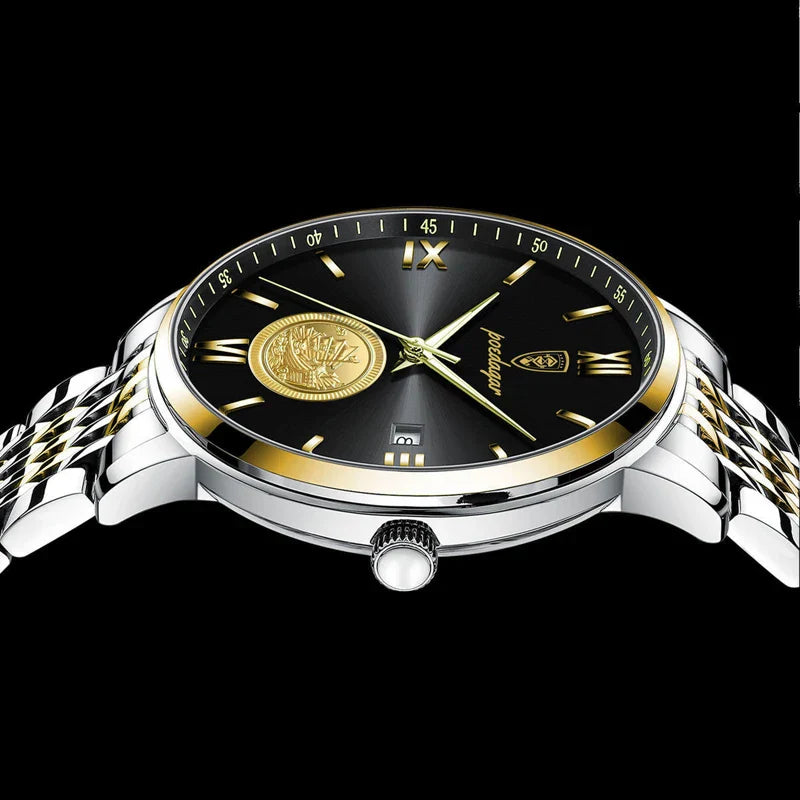 Relógio Masculino Fortuna Quartz Elegante de Aço