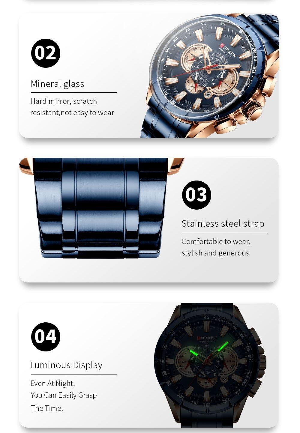 Relógio Masculino Force MP068 Cronógrafo de Luxo